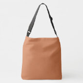 Karamel effen effen effen kleur crossbody tas (Achterkant)