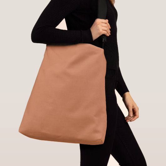 Karamel Effen Kleur Crossbody Tas (Dichtbij)