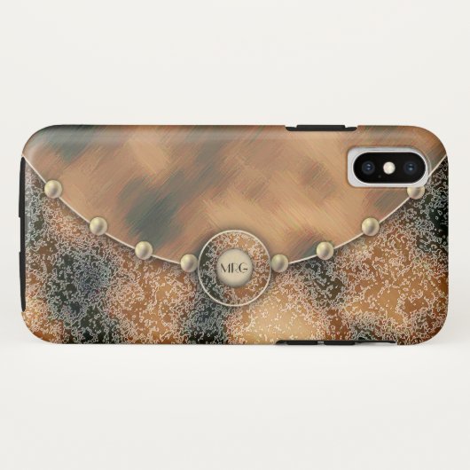 Karamel en chocoladebruin Case-Mate iPhone case (Achterkant (horizontaal))