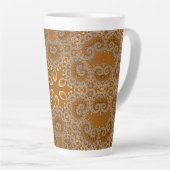 Karamel Fractal Kantwerk Latte Mok (Rechterhoek)