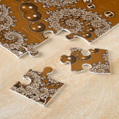 Karamel Fractal Kantwerk Legpuzzel (Zijkant)