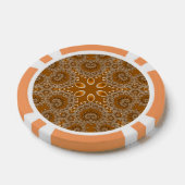 Karamel Fractal Kantwerk Poker Chips (Enkel)