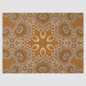 Karamel Fractal Kantwerk Tissuepapier (Voorkant)