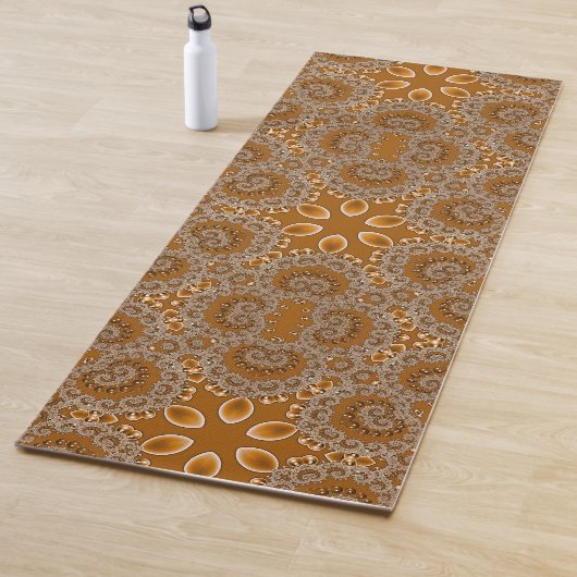 Karamel Fractal Kantwerk Yogamat (In situ)