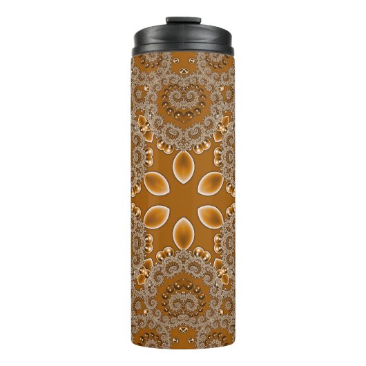 Karamel Fractale Kantwerk Thermosbeker (Voorkant)