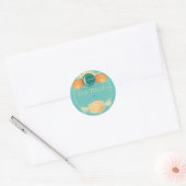 Karamel karmel zelfgemaakt snoep tot Kerstmis van Ronde Sticker (Envelop)
