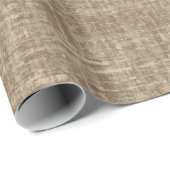 Karamel Linnen Cadeaupapier (Rol Hoek)