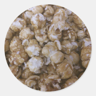 Karamel Pop Corn Ronde Sticker