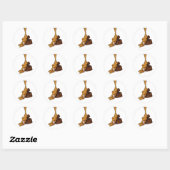 karamel ronde sticker (Vel)