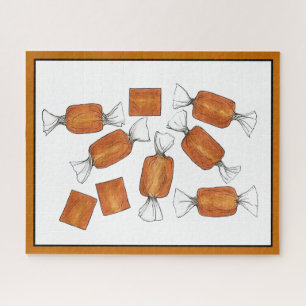 Karamel Snoep Sweet Tooth Food Illustratie Legpuzzel