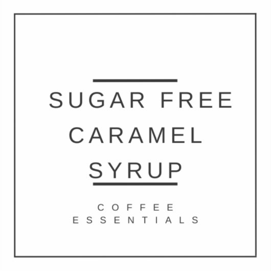 Karamel stroop Sticker (Voorkant)