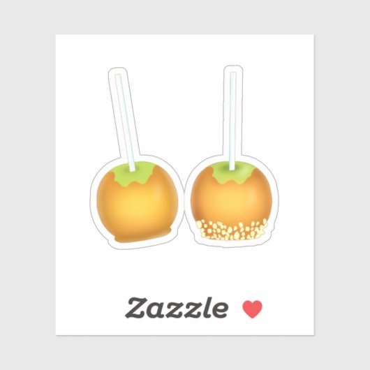 karamelappelen sticker (Vel)