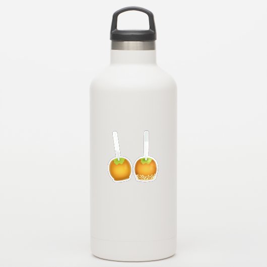 karamelappelen sticker (Waterfles)
