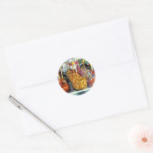 karamelappels met sprinken en noten ronde sticker (Envelop)