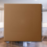 Karamelbruine effen kleur | Klassiek Elegant Tegeltje<br><div class="desc">Karamelbruine effen kleur | Klassiek | Elegant | Trendy | Stijlvol | Cadeau</div>