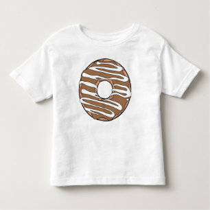 Karameldonut, donut, glazuur, ijsblokjes, berijpen kinder shirts