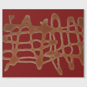 karamelmoes cadeaupapier (Vlak)