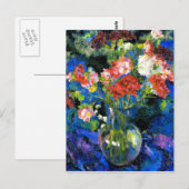 Karanjers in een ronde glazen vaas briefkaart (Voorkant / Achterkant)