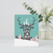 Karantine 2020 O jee wat een jaar Kerstmis Feestdagenkaart (Staand voorkant)