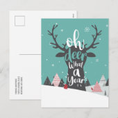 Karantine 2020 O jee wat een jaar Kerstmis Feestdagenkaart (Voorkant / Achterkant)