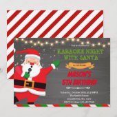 Karaoke-avond met Sinterklaas thema Kaart (Voorkant / Achterkant)