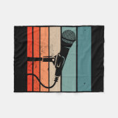 Karaoke Bar  Microfoon Zingende Song Party Fleece Deken (Voorkant (Horizontaal))