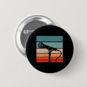 Karaoke Bar Microfoon Zingende Song Party Ronde Button 5,7 Cm (Voorkant /achterkant)
