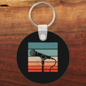 Karaoke Bar Microfoon Zingende Song Party Sleutelhanger (Voorkant)