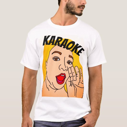 Karaoke bellen T-shirt (Voorkant)
