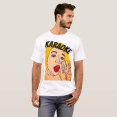 Karaoke bellen T-shirt (Voorkant volledig)