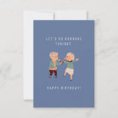 Karaoke Birthday Card (Voorkant)