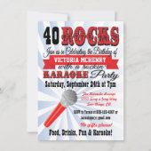Karaoke Birthday Party Poster Style Uitnodiging (Voorkant)