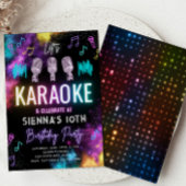 Karaoke Birthday Uitnodiging | Karaoke-partij