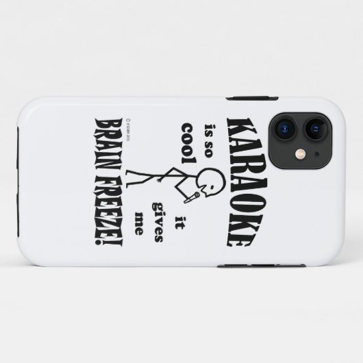 Karaoke, Brain Freeze Case-Mate iPhone Case (Achterkant (horizontaal))