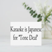 Karaoke Briefkaart (Staand voorkant)