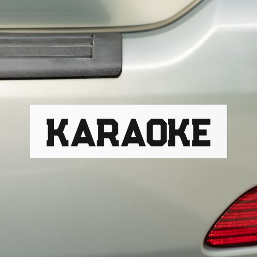 Karaoke Bumpersticker (Op auto)
