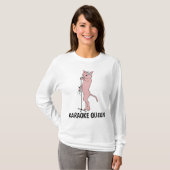 KARAOKE CAT-dames T-shirts (Voorkant volledig)