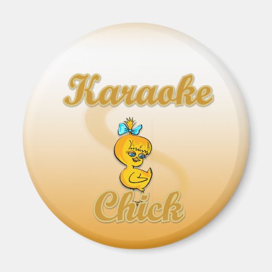 Karaoke Chick Magneet (Voorkant)