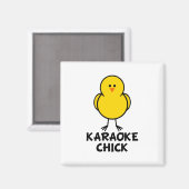 Karaoke Chick Magneet (Voorkant / Achterkant)