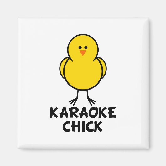 Karaoke Chick Magneet (Voorkant)