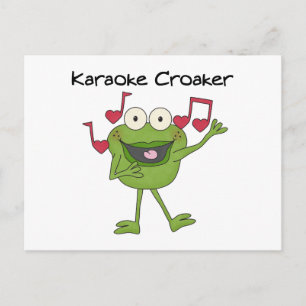 Karaoke Croaker Briefkaart