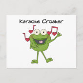 Karaoke Croaker Briefkaart (Voorkant)