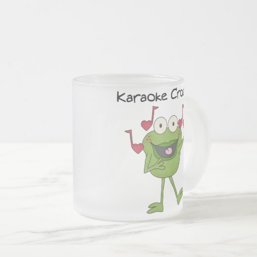 Karaoke Croaker Matglas Koffiemok (Voorkant rechts)