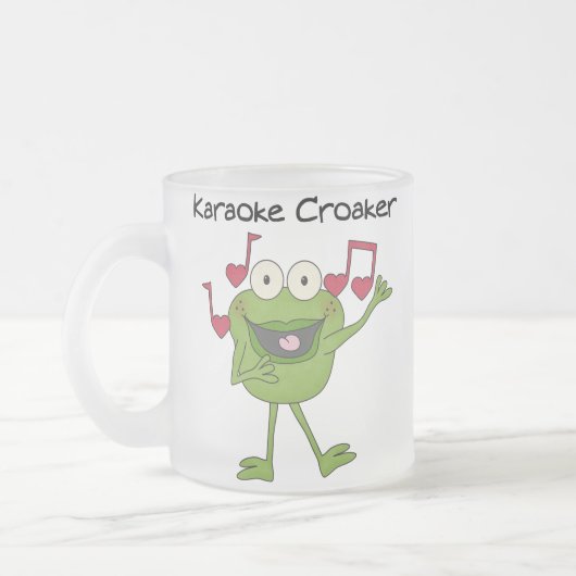 Karaoke Croaker Matglas Koffiemok (Links)