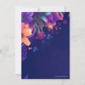 Karaoke Dance Party Sociaal of Verjaardagsfeest Kaart (Achterkant)