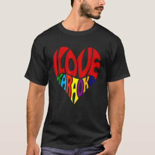 Karaoke Design Voor Mannen Vrouwen Muziek Vocalist T-shirt