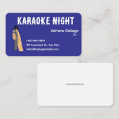 Karaoke DJ Visitekaartje (bewerkbaar) (Voorkant / Achterkant)