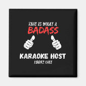 Karaoke Funny This Is What A Bad Karaoke Host Look Magneet (Voorkant)