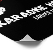 Karaoke Funny This Is What A Bad Karaoke Host Look Poster (Hoek)