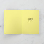 Karaoke Gele Band Promotie Gelukwenskaart Bedankkaart (Binnen)